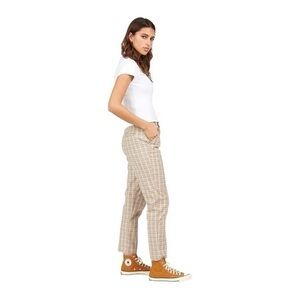 VOLCOM Frochickie Highrise Plaid Chinos